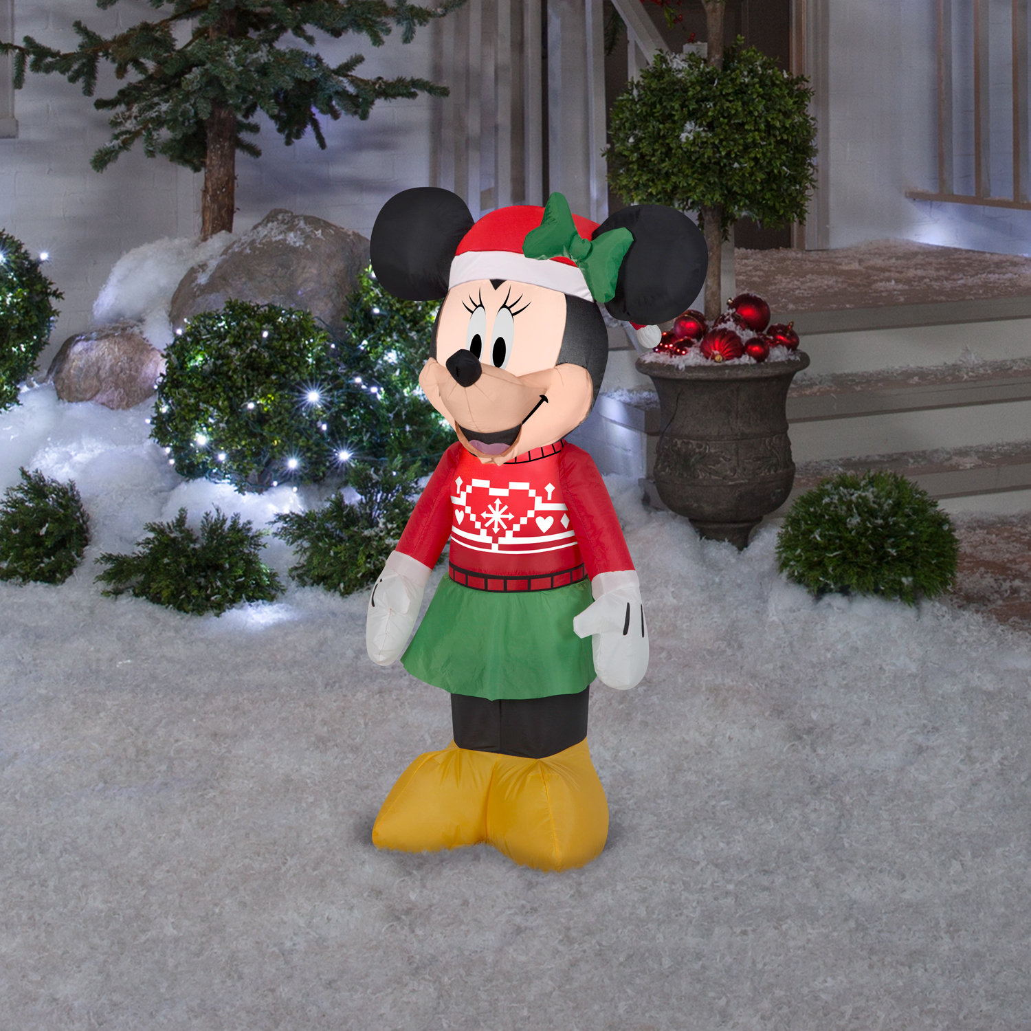 Gemmy Industries Disney Minnie in Ugly Sweater Inflatable Reviews Wayfair